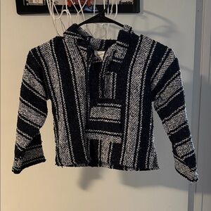 Striped Black and White Pullover Sweater